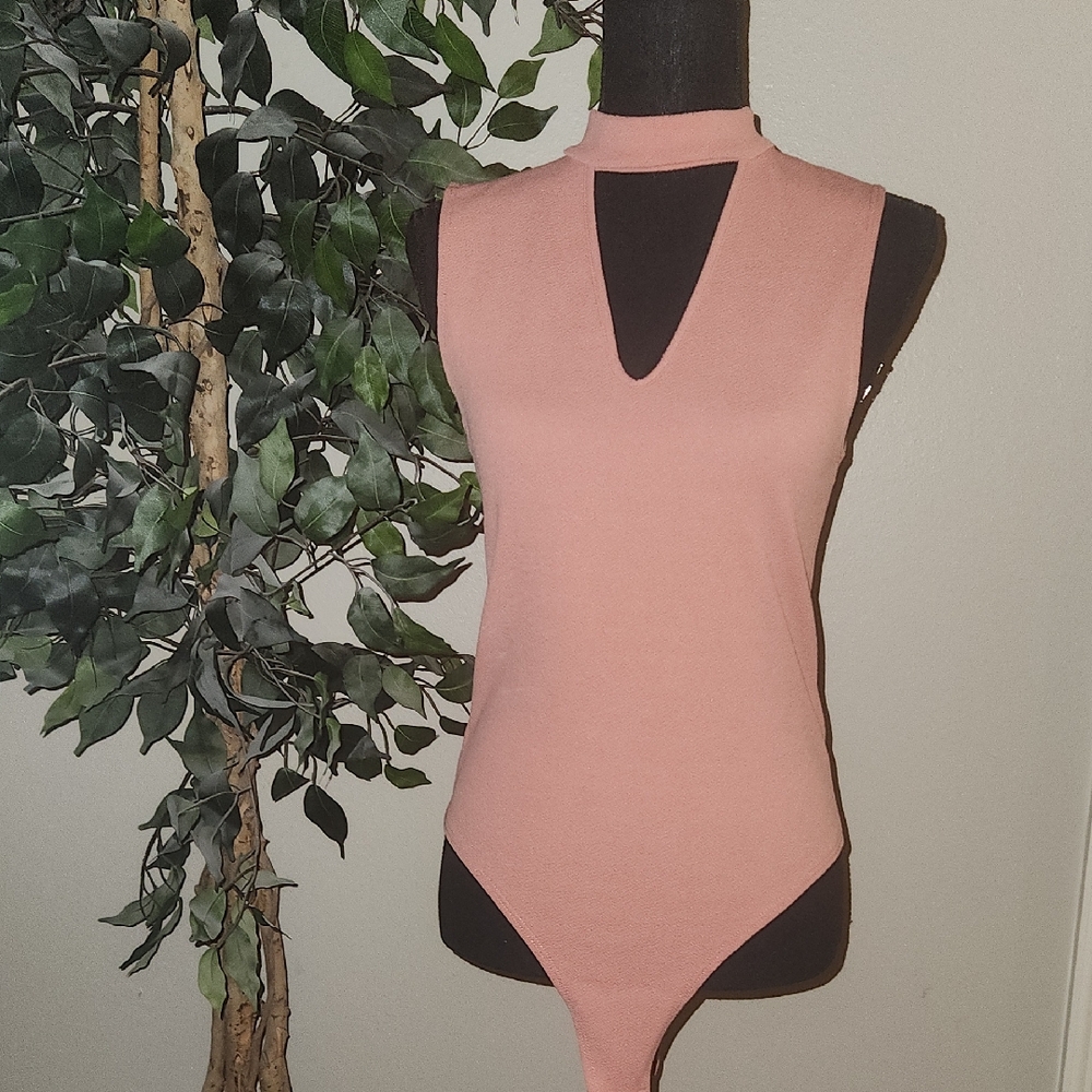 Sleeveless Pink Bodysuit Top
